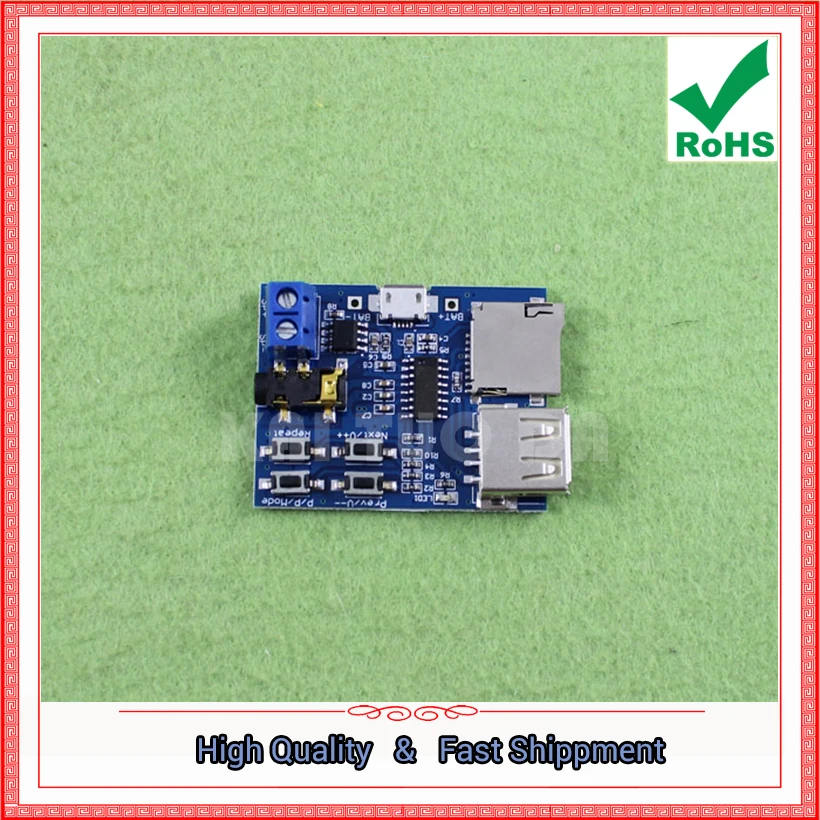 Mp3 Lossless Decode Board TF Card U Disk MP3 Decoder Player Module Comes With Amplifier (H6B4)