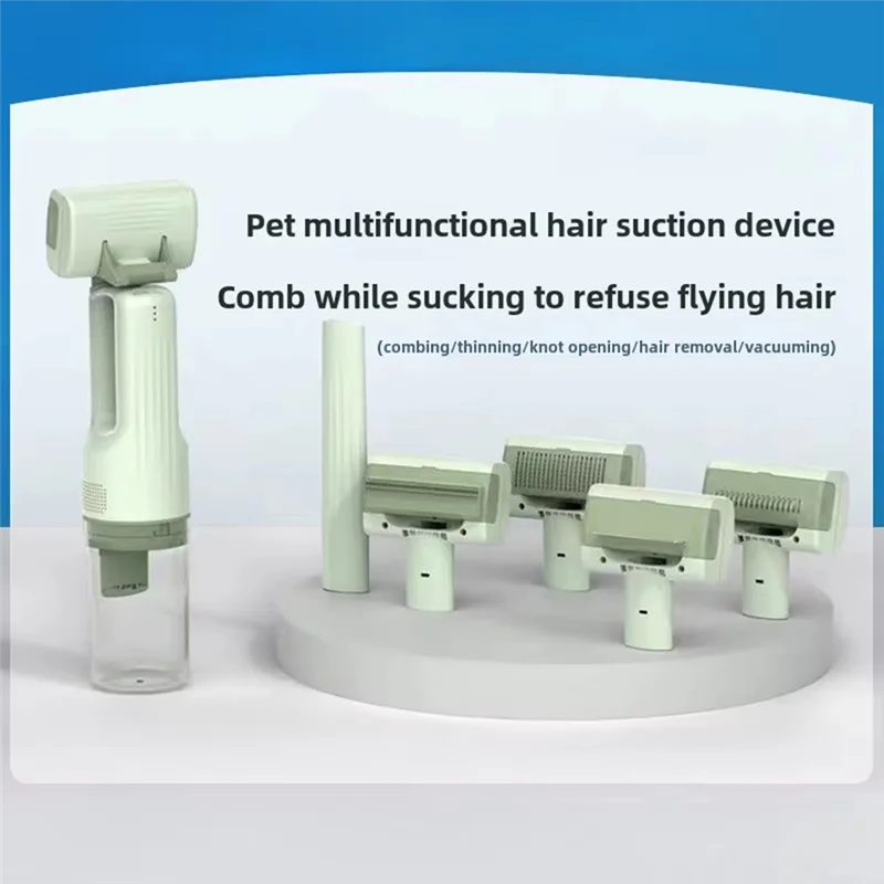 【Limited Time Offer】Pet Multifunctional Beauty Cleaning Hair Trimmer Low Audio Cat Dog Electric Suction Floating Hair Shaving Ar