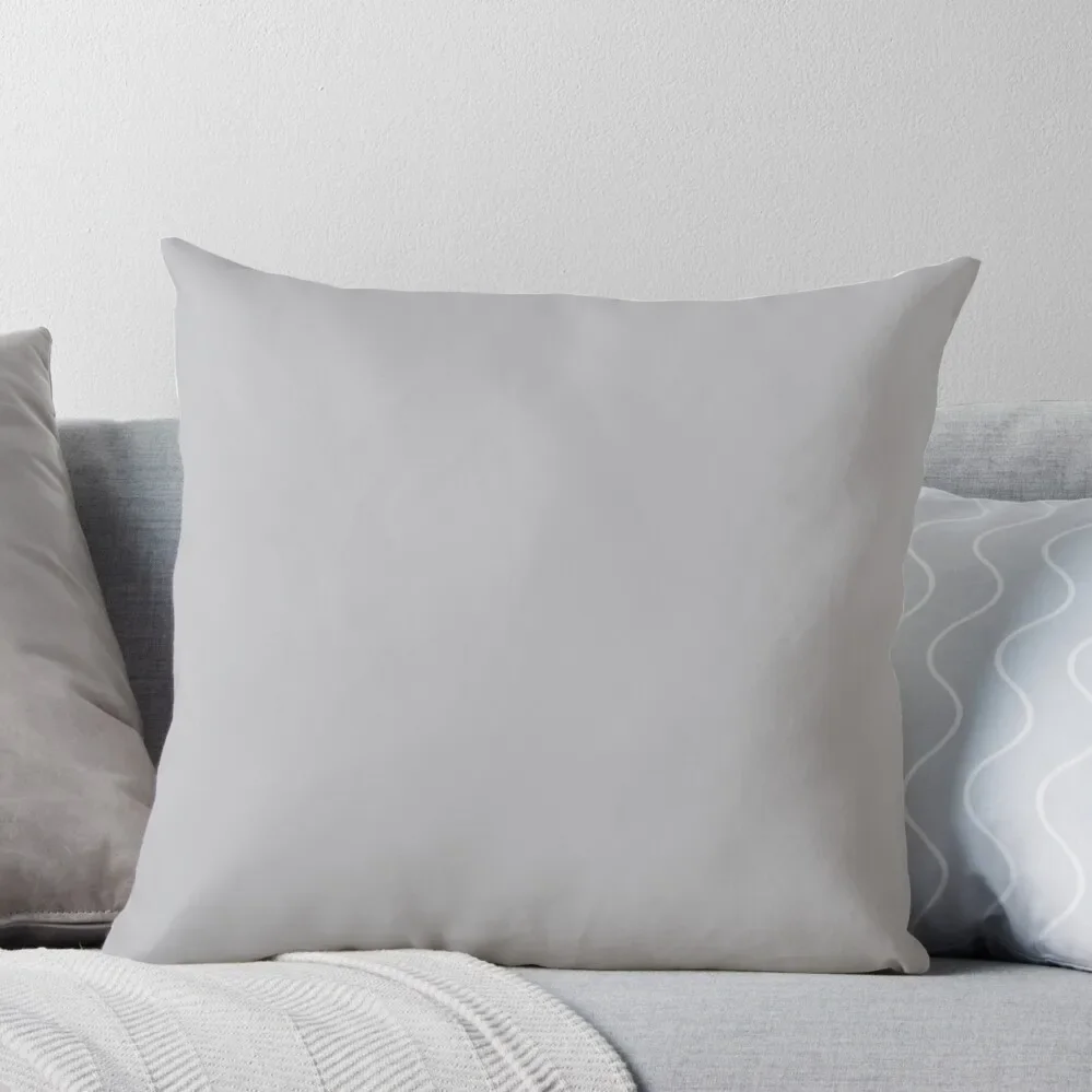 

Light Quiet Gray Solid Throw Pillow Sofa Cover home decor items Christmas Cushion For Home