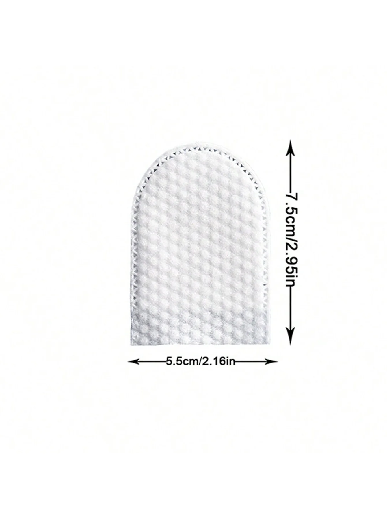30 قطعة/50 قطعة/100 قطعة المتاح إصبع المهد من نوع مزيل ماكياج منصات على شكل حرف U غير المنسوجة النسيج على الوجهين جيب من نوع لينة خالية من الوبر مزيل ماكياج مع تأثير جيد