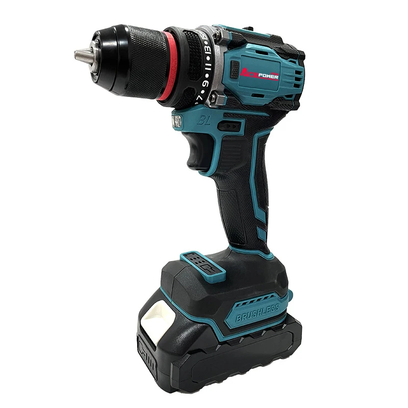 AcePower 10mm Electric Brushless Drill 2-Speed Cordless Drill Screwdriver 60-100Nm Torque Power Tools For Makita 18V Battery