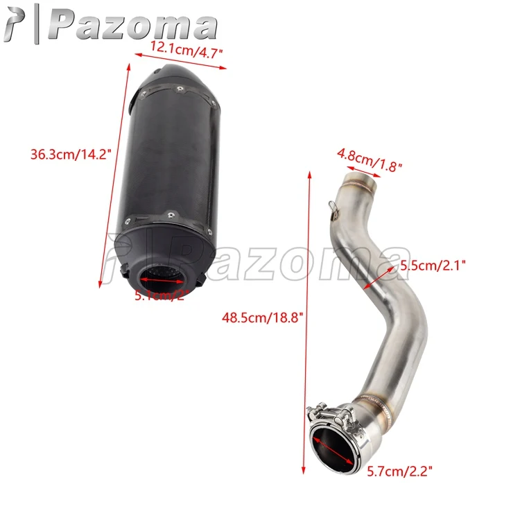 Slip-On Full Exhaust System Muffler Link Pipe for Harley Pan America 1250 2021-2023