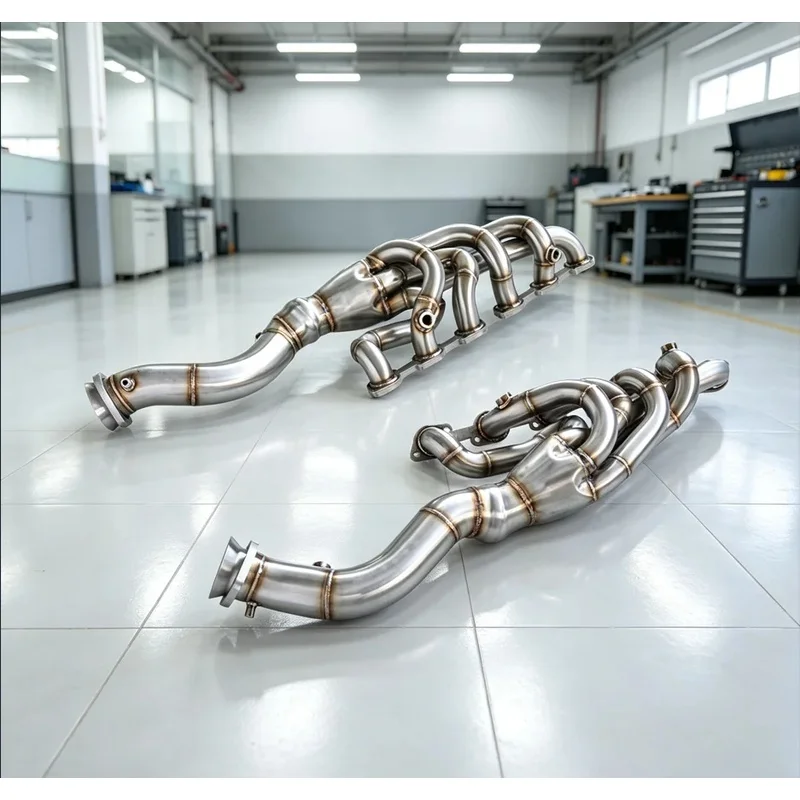 T304SS Equal-Length Exhaust Manifold Header Collector System for Ferrari 599 GTB 6.0L V12 2006-2011 Performance Header