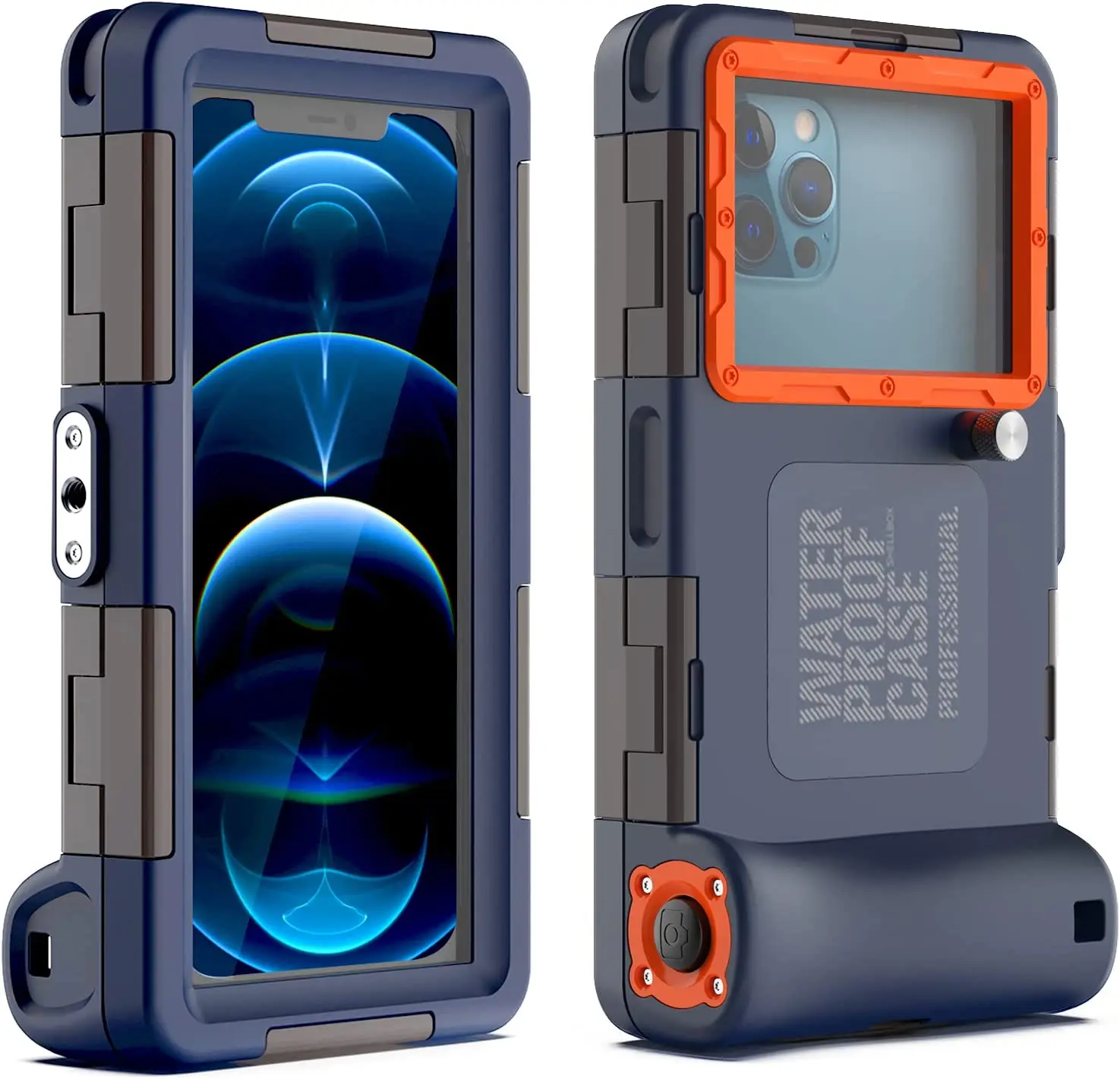 

Shellbox 50ft/15M Professional Diving Waterproof Case for iPhone 14 13 12 11 Pro Max Samsung S23 S22 S21 Pixel 6A OnePlus 9 etc.