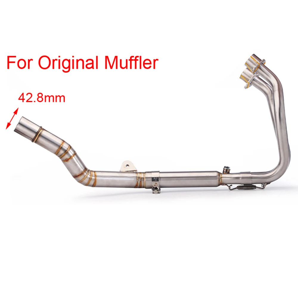 High - Efficiency Exhaust Without Muffler Front Pipe For Honda CBR250RR 2017-2024 Years Motorcycle Full Systems Exhaust