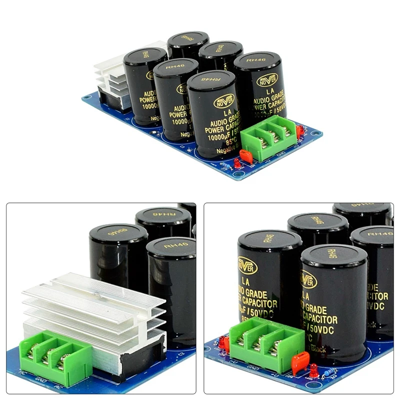 High Power 50A Rectifier Filter 6 50V High Current Positive And Negative Dual Power Supply Rectifier Filter Power Board