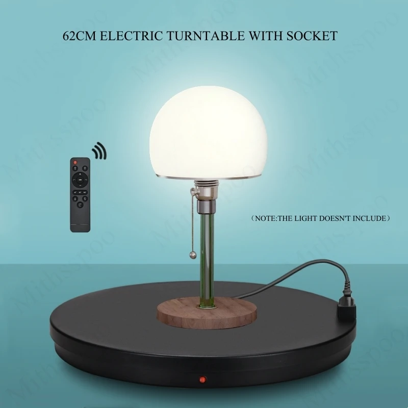 62cm Remote Control Electric Turntable Plug-In Anti-Winding Christmas Tree Rotating Disk 360 Panoramic Photography Table