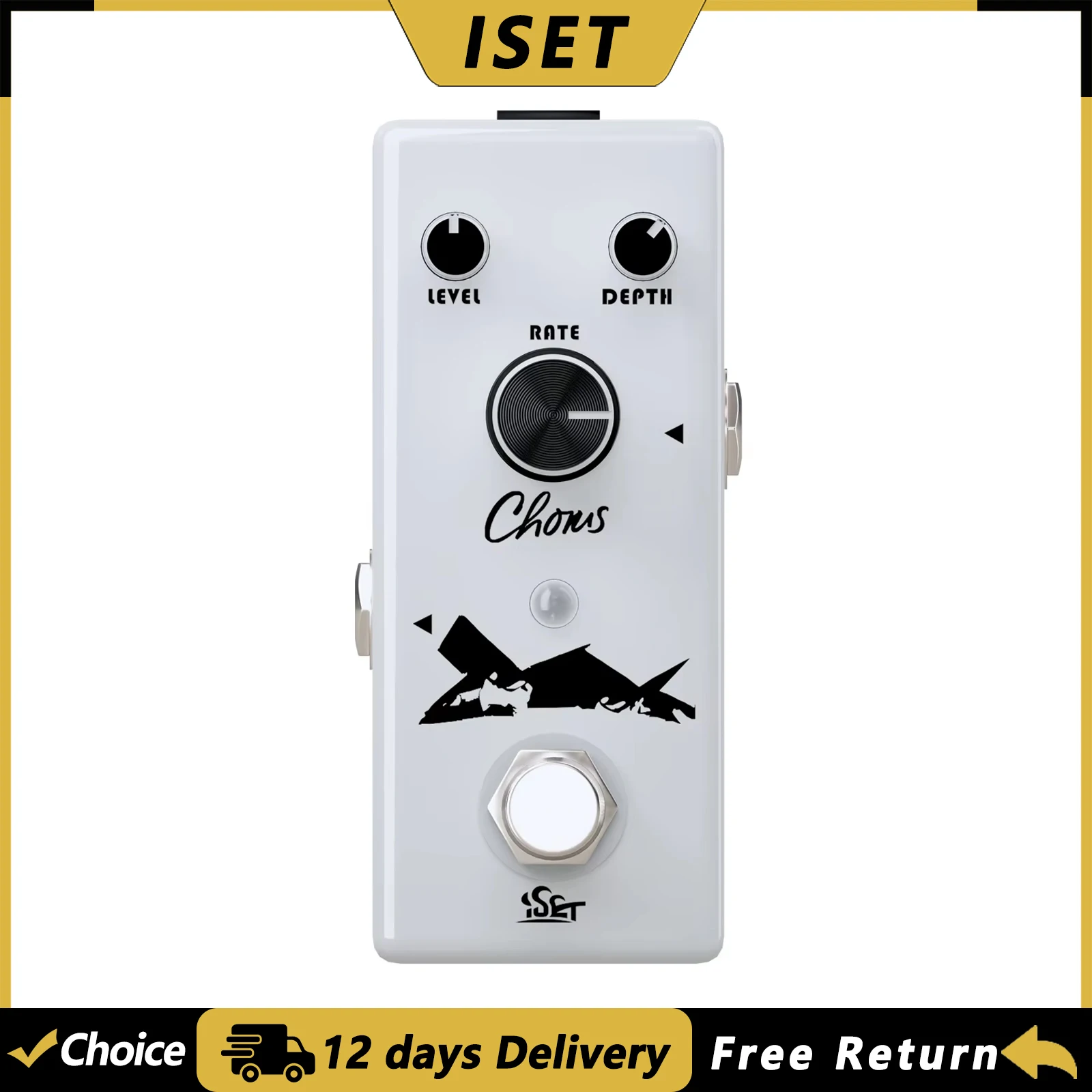 

Гитарная педаль эффектов ISET PD-4 Chorus, классический аналоговый чорус, True Bypass, мини-размер, аксессуары для электрогитары