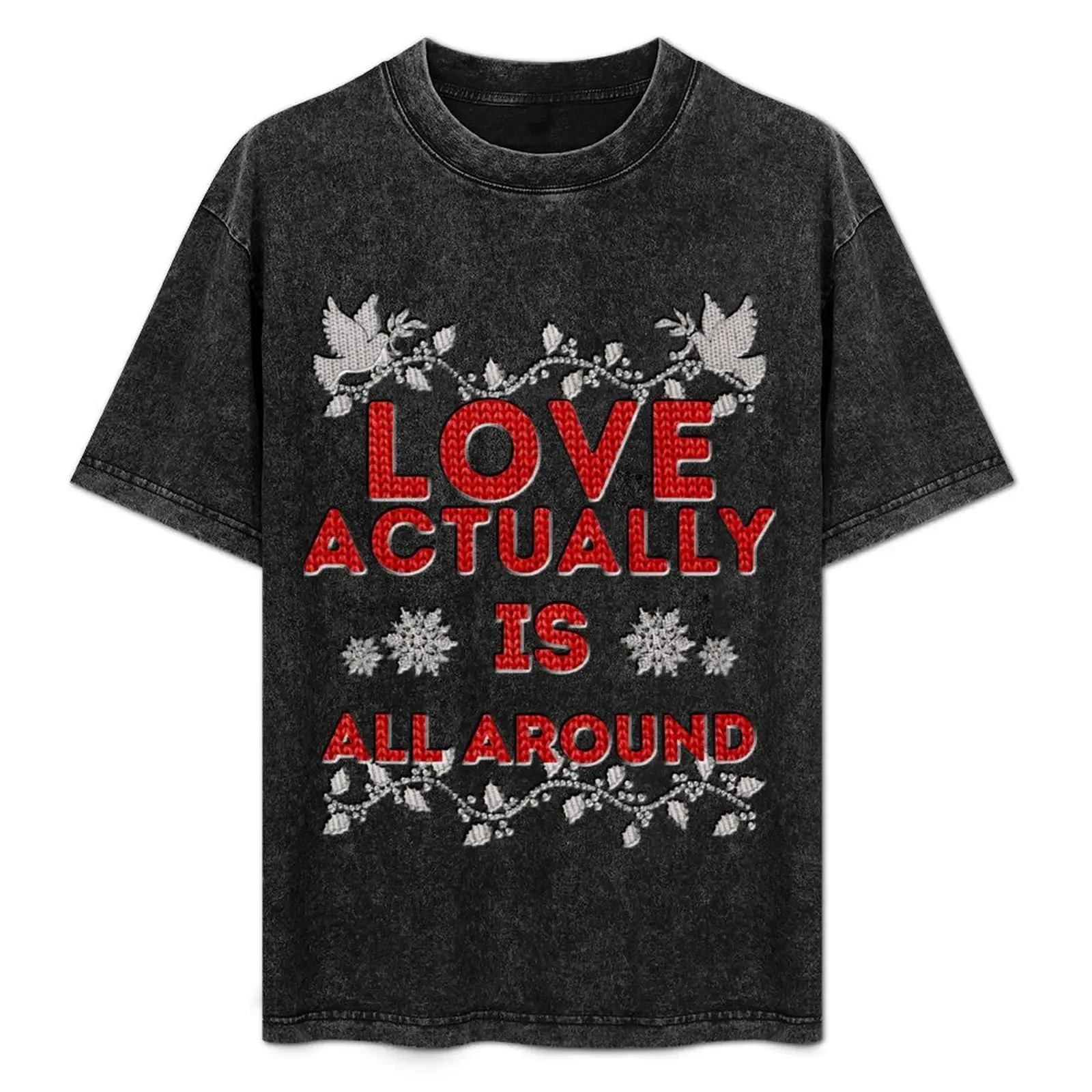 

Funny Design Love Actually Is Quotes The Best Things T-Shirt Luxury man boys animal print man clothes men t shirts