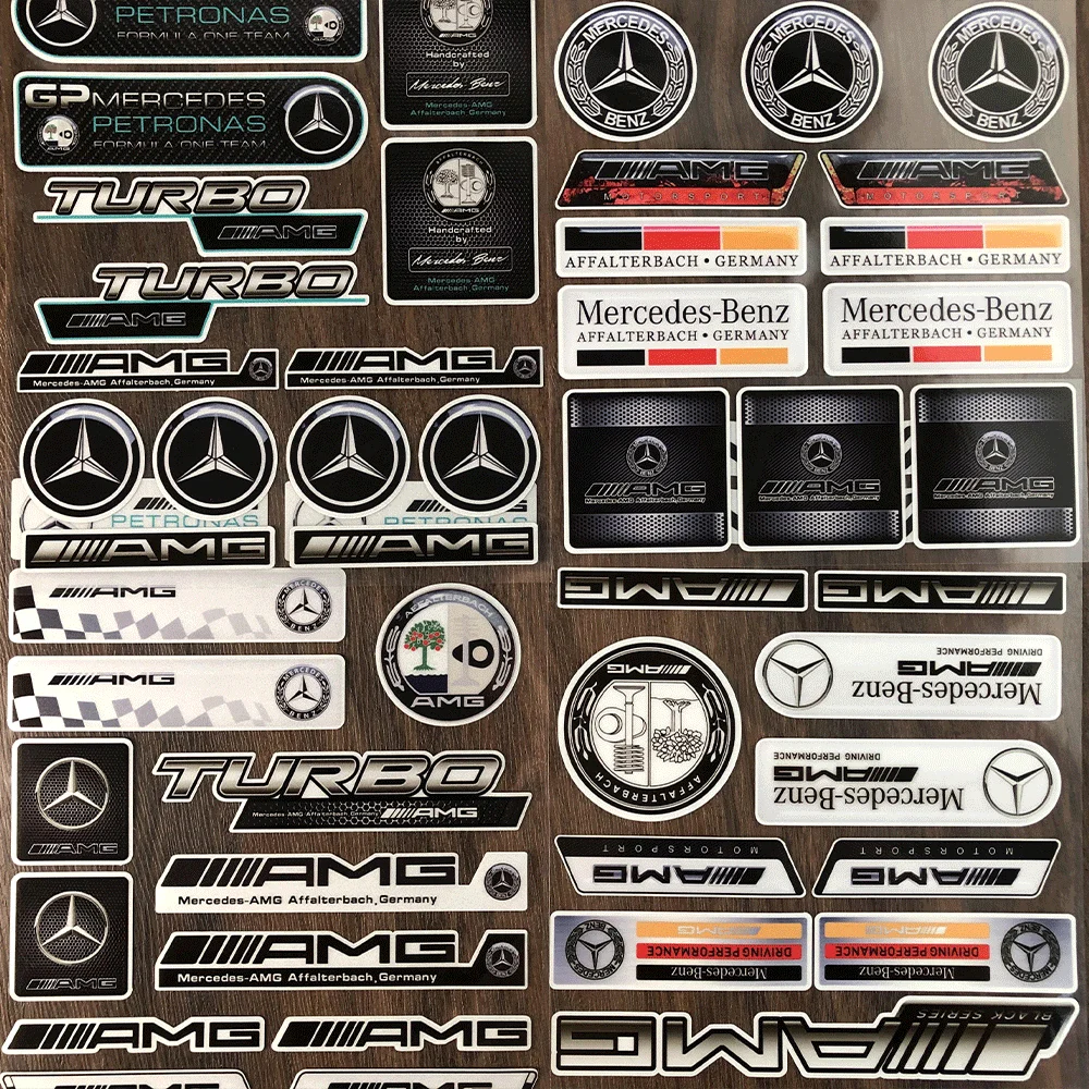 Car Stickers for  Modification Car Logo Decals Instrument Panel Center Console Interior Caliper Stickers