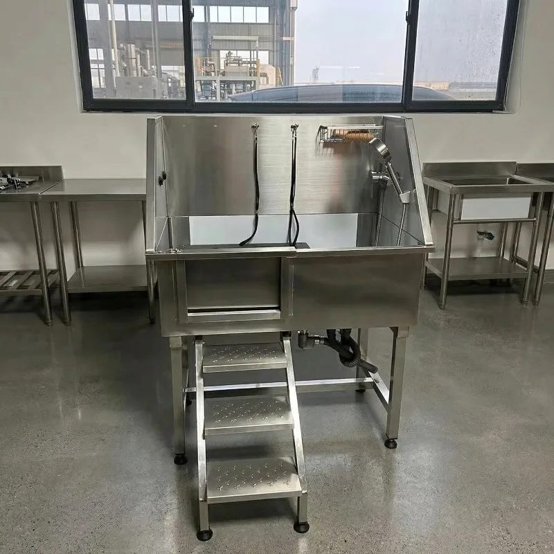 

201 Stainless Steel Professional Pet Grooming Tub Pet Spa Bath Tub Dog Grooming Tub