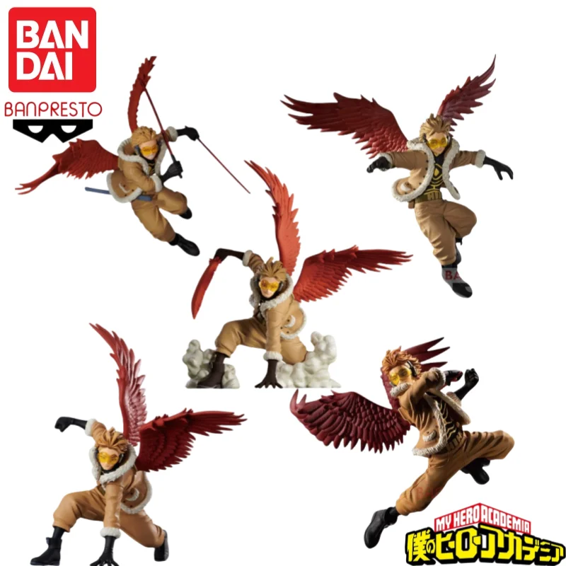 Oryginalny Bandai Banpresto My Hero Academia Hawks Anime Model Zabawka Prezent Urodzinowy Ozdoby Garażowe Dostępne Od Ręki