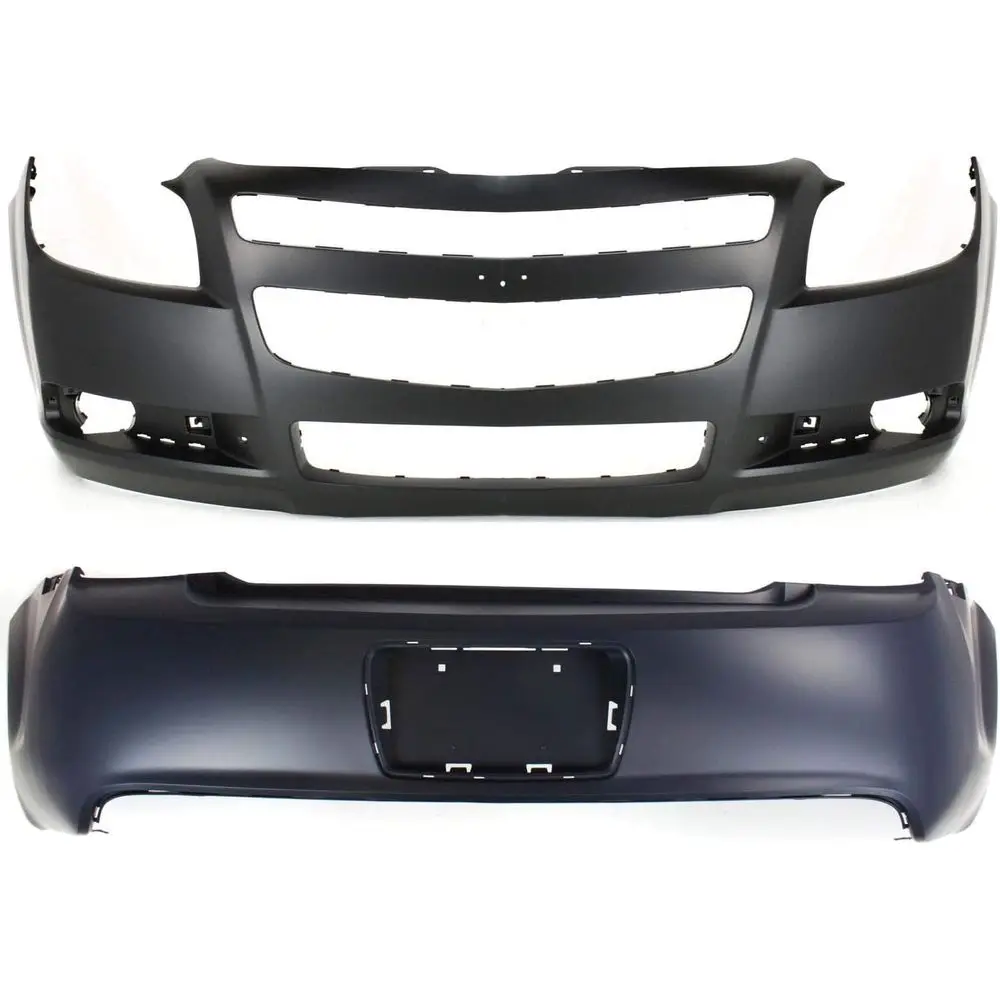 

Bumper Cover SET Compatible with 2008-2012 Chevrolet Malibu Sedan Front and Rear
