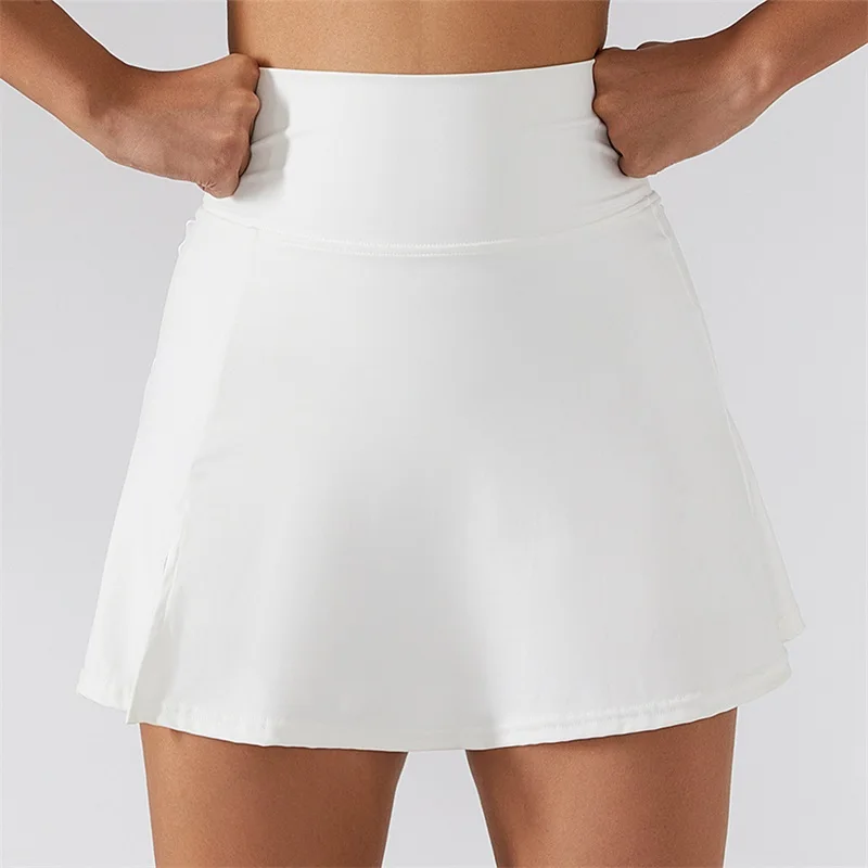 تنورة رياضية عالية الخصر من Cloud Rise للنساء، تنانير الجري والتنس للفتيات، شورت قصير للياقة البدنية، سريع الجفاف، ملابس جولف آمنة #2