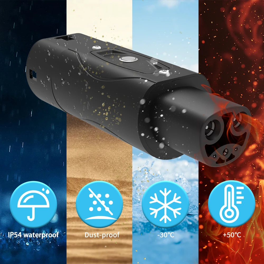 Unirise 32A محول GBT إلى تسلا شاحن سيارة كهربائية ل GB/T شحن محول إلى تسلا نموذج y/3/S/X EV موصل محول