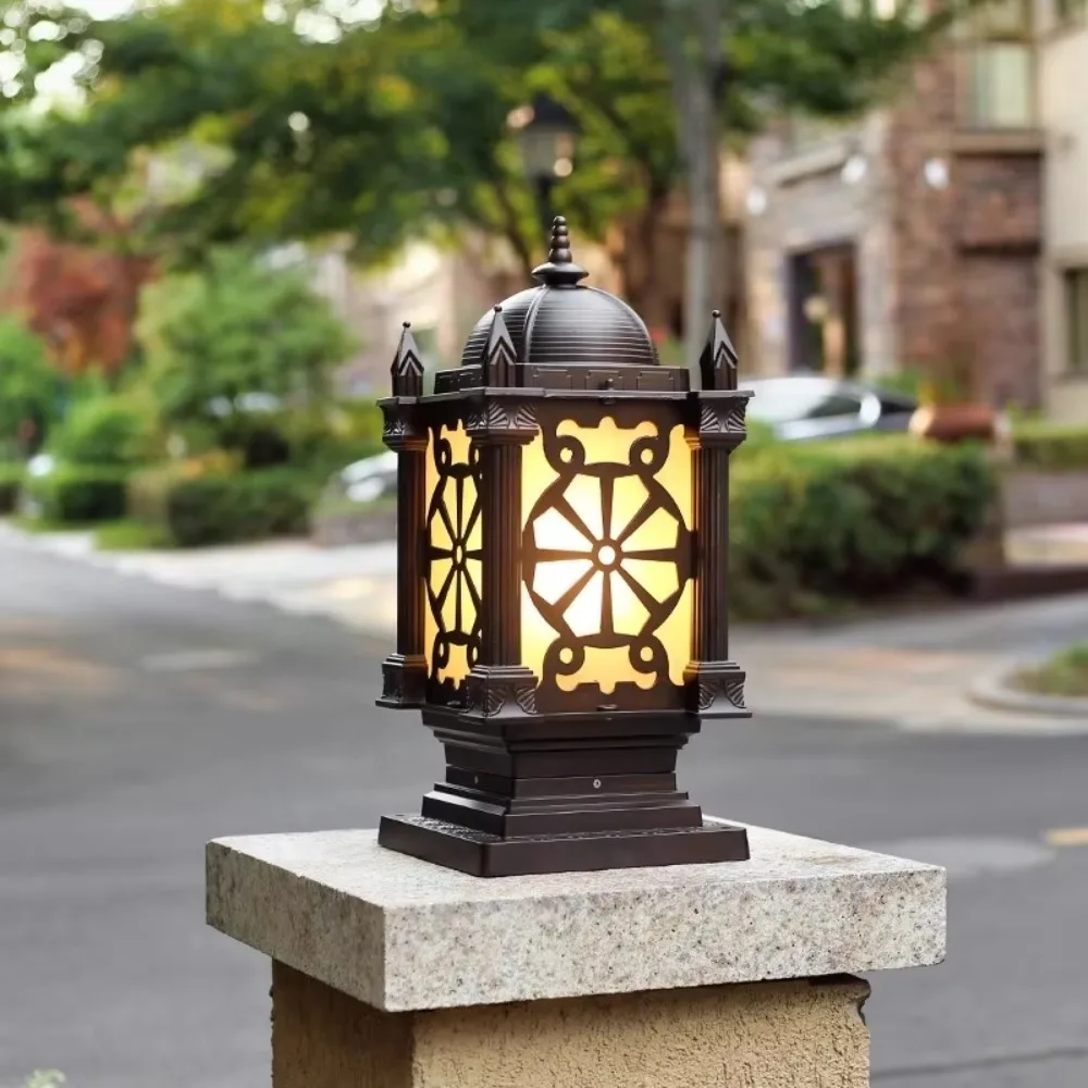 Emitting Diode Outdoor Vintage Vintage Post Lights Decorative Lighting Courtyard Garden Hotel Park Post Lights IP65