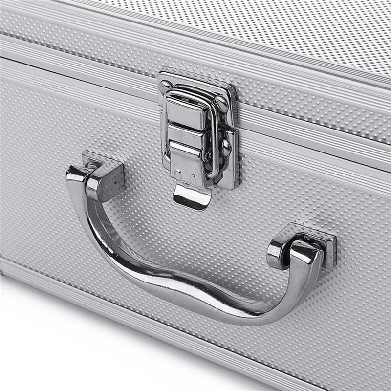 Cassetta degli attrezzi in schiuma di alluminio - Valigia portaoggetti per hardware meccanico 23X15X12,5 cm