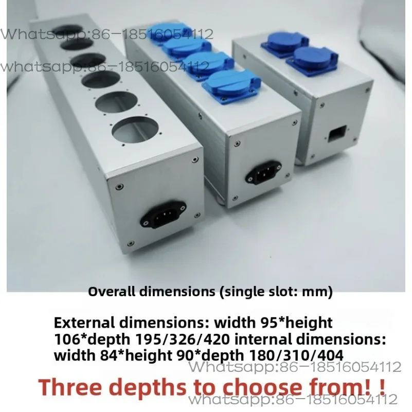 

95 Type All Aluminum Amplifier Chassis, European and American Standard Fever Grade Audio Power Filter Housing Dedicated Socket