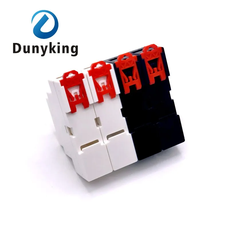 1PC DIN Rail PLC Supply rail electrical shell safety barrier isolation module plastic shell 4-17-1: 88X24*59MM