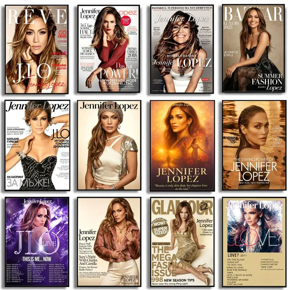 Jennifer Lopez Poster HD Poster High End Luxury Home Decoration Suitable for Living Room Bedroom Corridor and Gift Giving