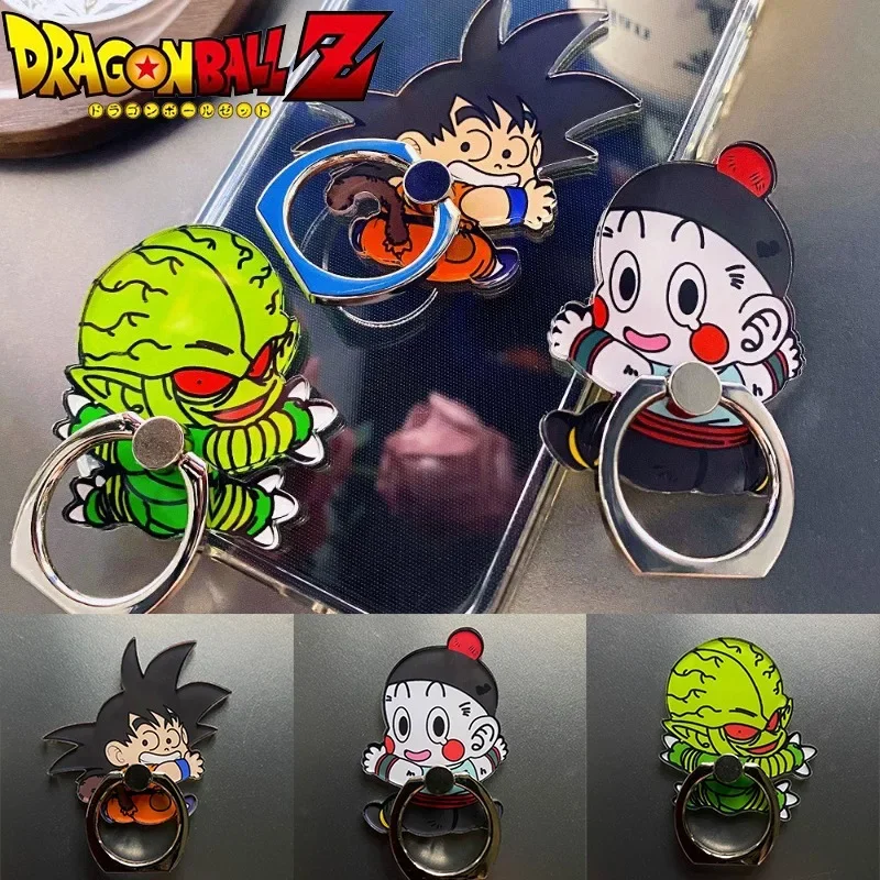 Dragon Ball Acrylic Finger Ring Buckle Anime Peripheral Cell Phone 360 Degree Rotation Bracket Fashion Personality Ring Holder