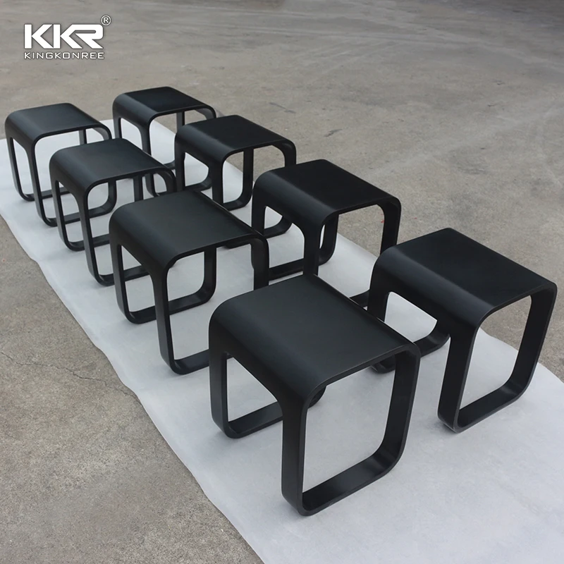 Artificial Stone Resin Acrylic Solid Surface Bathroom Chair Bath Shower Bench Shower Stool