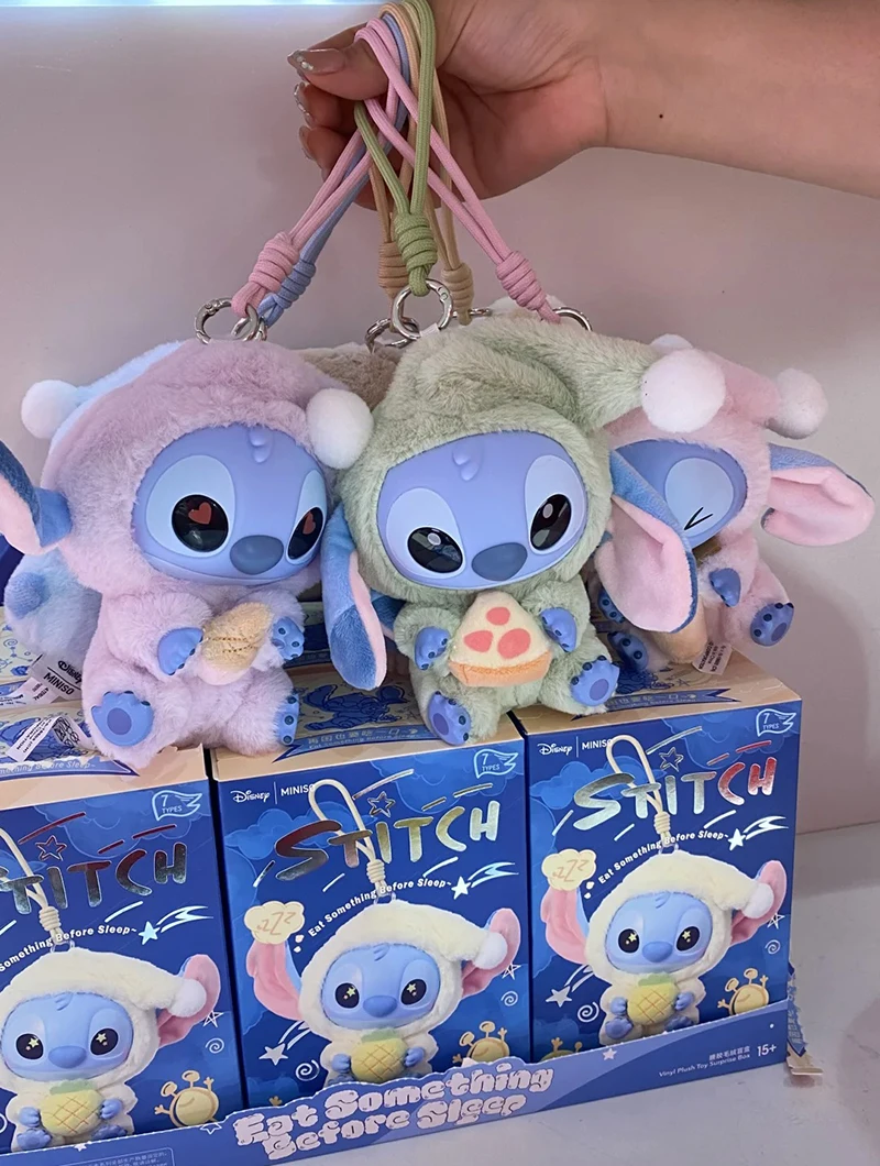 

Stitch Eat Something Before Sleep Series Blind Box Toy Mystery Box Anime Figure Stitch Doll Pendant Ornaments Kid Birthday Gift