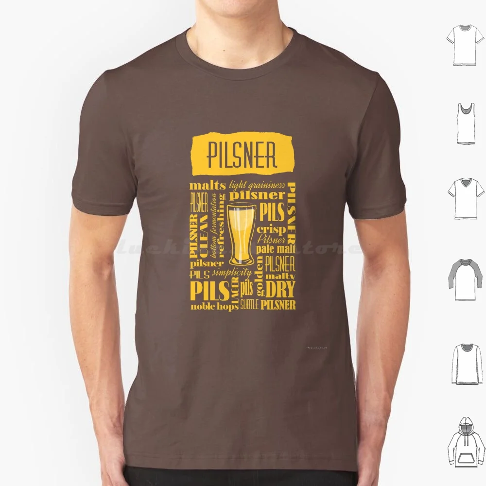 Pilsner Beer Lover Tasting Notes T Shirt 6Xl Cotton Cool Tee Beer Lover Beer Brewer Beer Hops Beer Lover Beer Expert Pilsner