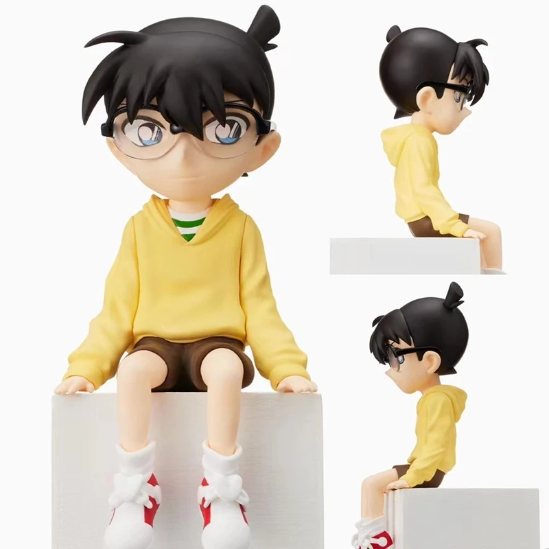 Bandai Detective Conan Edogawa Figurine Action Figure Collection Room Desktop Decoration Handmade Model Charm Hobby Toys Gift