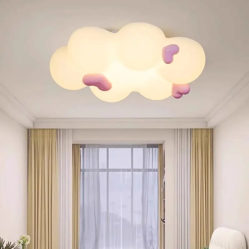 

Modern Minimalist Cartoon Cloud Pendant Light for Childrens Girl Bedroom Home Decor Living Room Ceiling Lamps Indoor Fixture