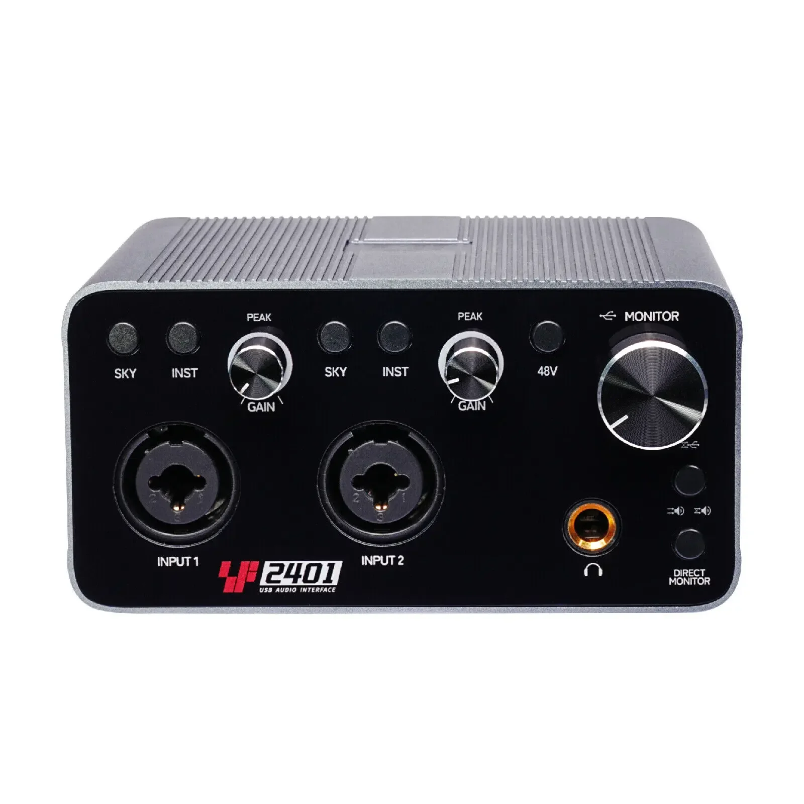 Pro-Stream Dual Xlr Audio Interface -2-Channel 24Bit/48Khz Studio Preamp with Direct Monitoring Plug & Play for Podcast(Sf2401)