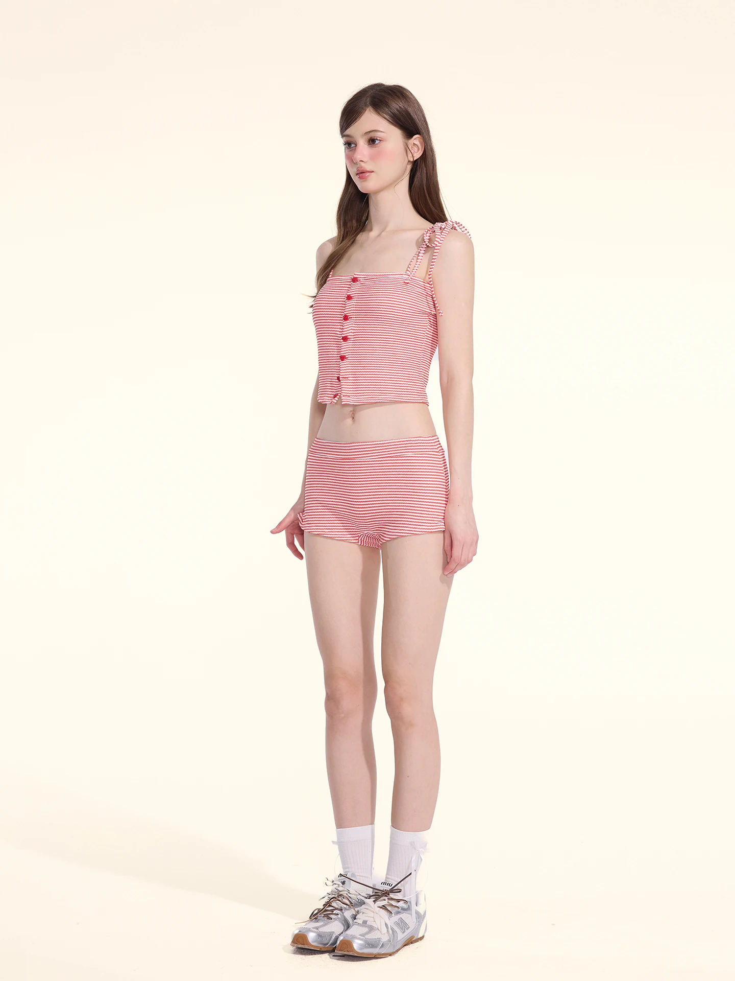 Bikini Swimwear Sung Hyuk Jo Women's Thermal Spring Flat Angle Briefs Strapless Polyester Square Neck Sleeveless Beach Play