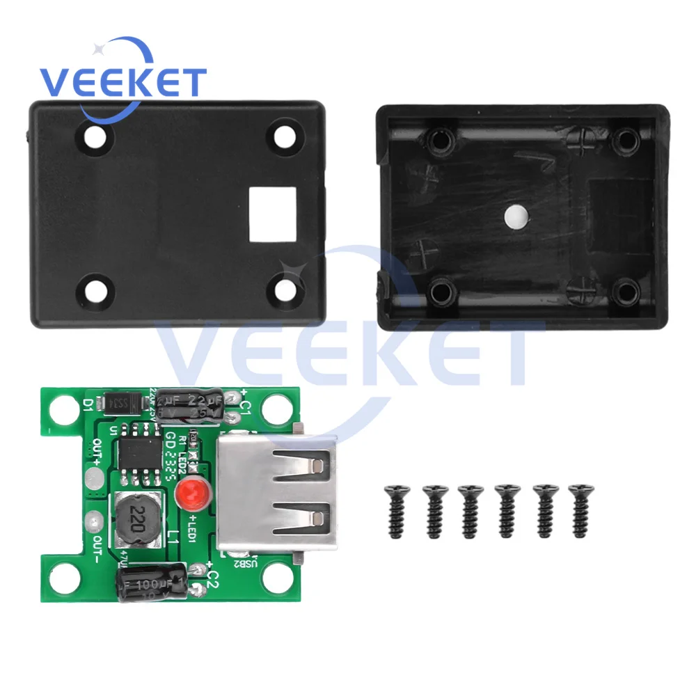 

5V2A Single USB Solar Charging Regulator Solar Charger DIY DC5-22V Input Buck Module Cell Phone Charger Charging