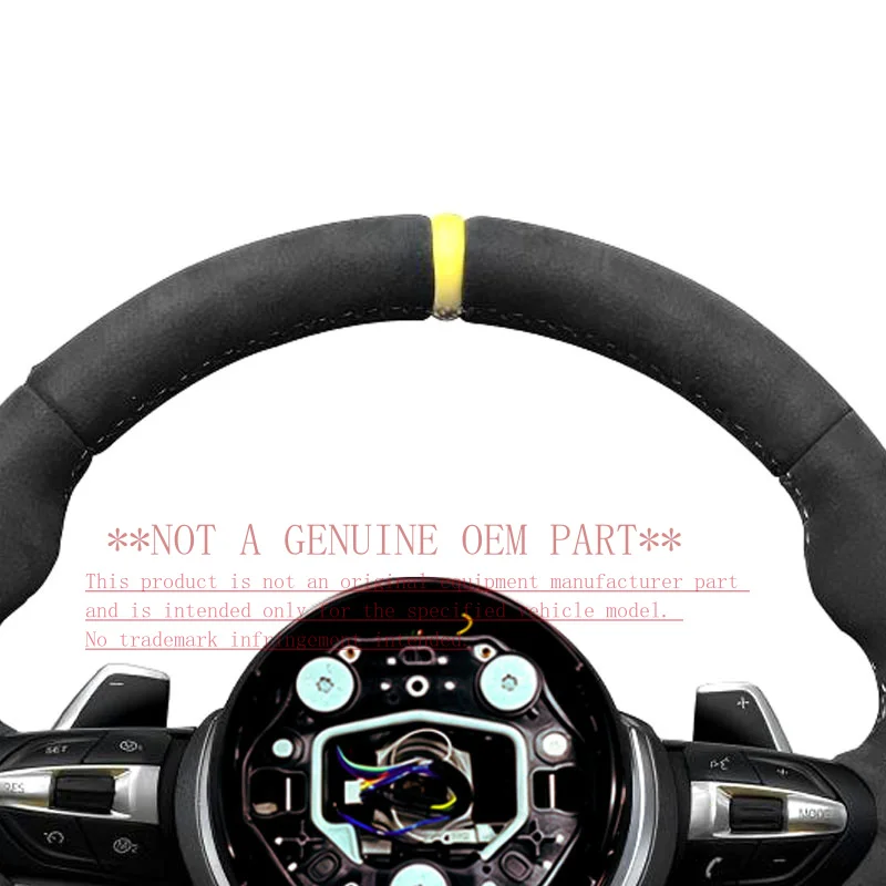 For Bmw Yellow Label Leather Steering Wheel I5 G60 BEV 2023 ZC M3 M328 P 003 Horn Cover Horn Shell