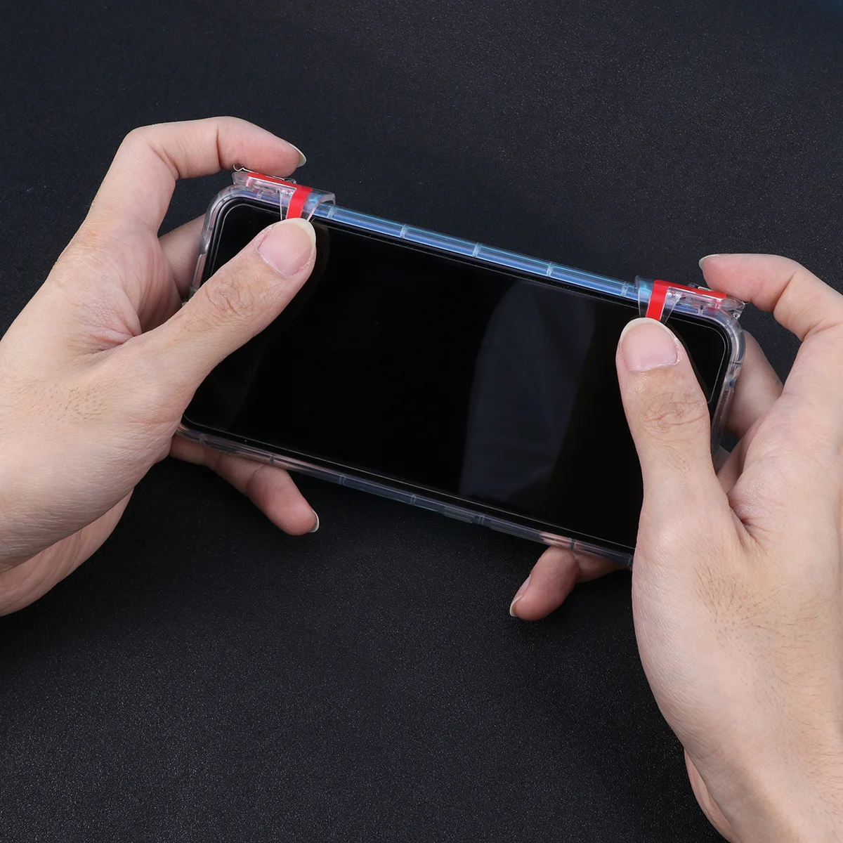 

1Pair Transparent Mobile Game Controller Buttons Shooting Trigger Phone Fire Buttons Stable Aim Key for Fast Shooting