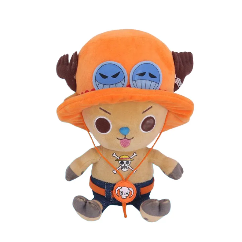 Japanische Anime 25 cm One Piece Original Plüschtiere CartoonFigure Ruffy Chopper Ace Roronoa Zoro Niedliche Stoffpuppe Kinder Weihnachtsgeschenke – Detail 4