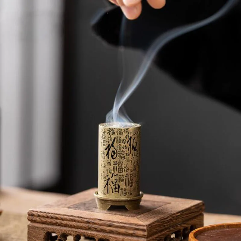 عمودي مائة نعمة اسطوانة لفائف حامل البخور الروائح الموقد داخلي العطر مبخرة حفل الشاي ديكور المنزل