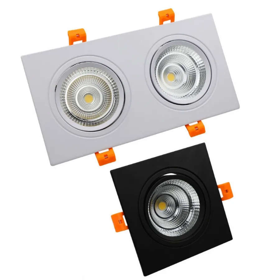 Dimmable LED down light Shoot the light LED ceiling lamp COB LED embedded spot light12W14W18W24W indoor lighting 85-240V