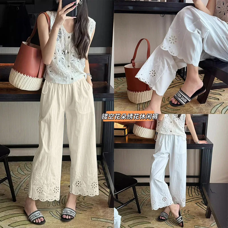 calcas-de-maternidade-de-verao-com-perna-reta-design-bordado-cordao-ajustavel-casuais-respiraveis-sem-suporte-abdominal-para-uso-externo