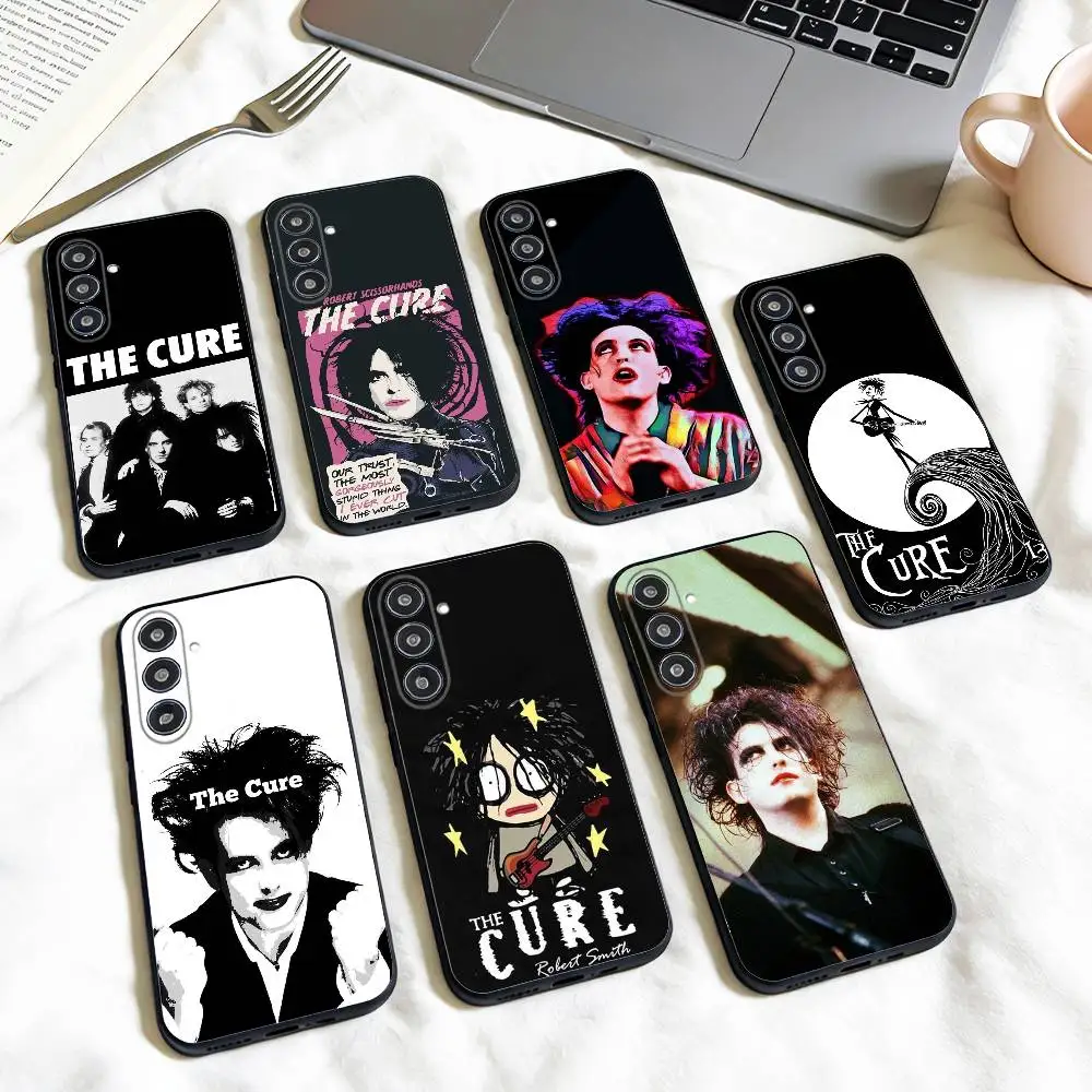 

The cure Robert S-S-Smith phone Case For Samsung Galaxy A73,A72,A71,A70,A53,A52,A51,Others Soft Black Shell