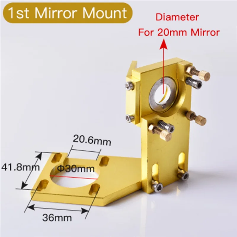 

ABAE-For 4060 K40 Machine Compatible 20Mm Mo Si Mirror Integrative Head Set Mount Holder(20Mm, Complete Set)