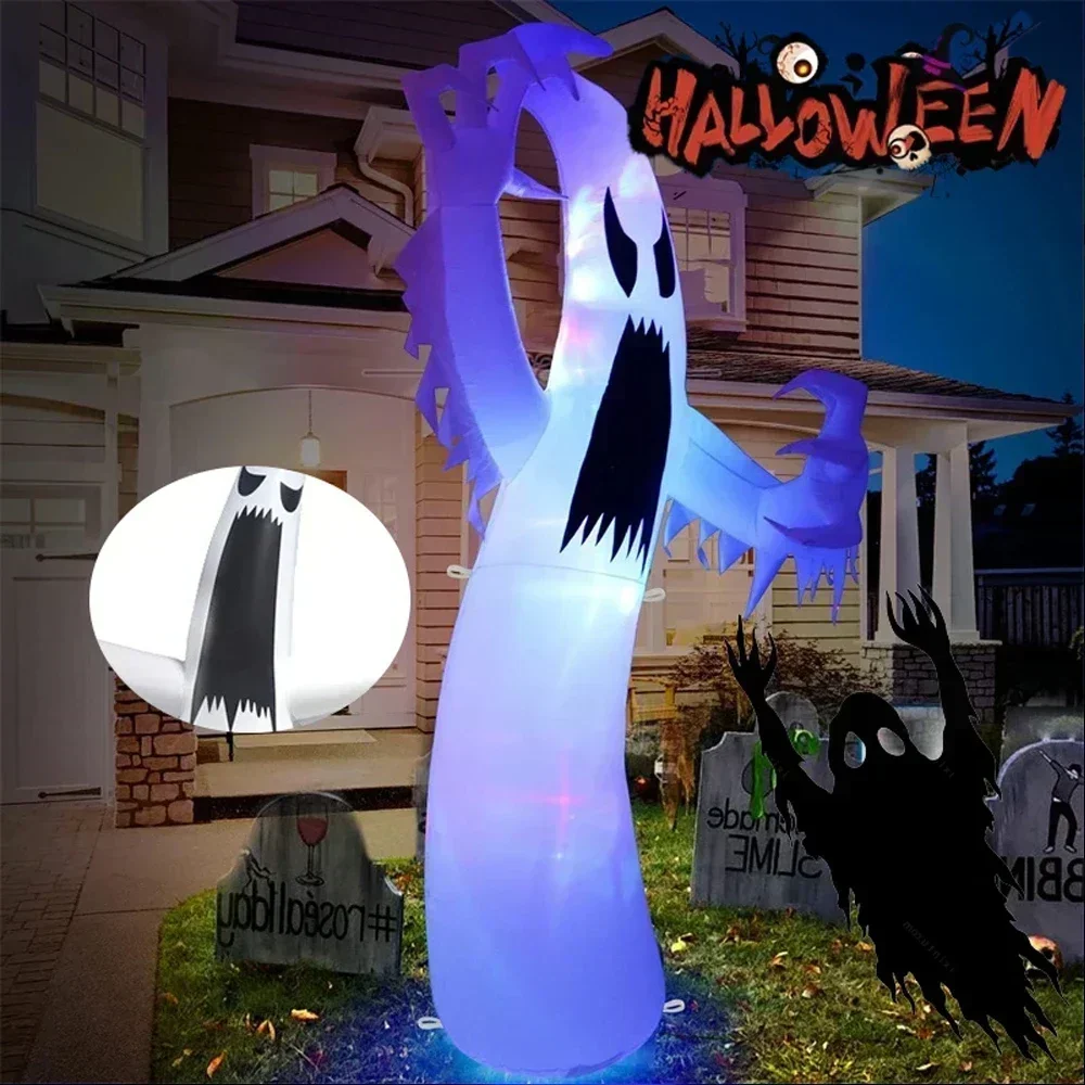 Halloween Inflatable Pumpkin Archway Decoration Built In LED Lights  Outdoor Yard Garden Party Entrance Prop Terror Decoration ﻿