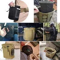 600D Nylon Recycling Bag – Portable Molle Pouch for Outdoor, Hunting & Tactical Use, Hanging EDC Gear Waist Bag