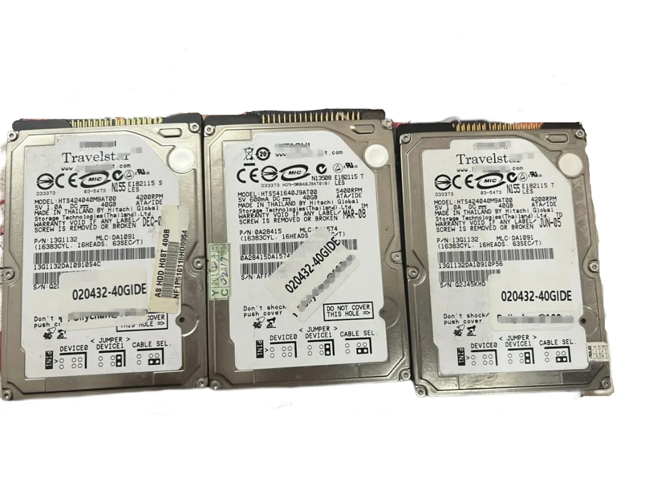 Disco Duro HDD de 40G, 60G, 120G, 160G, 2,5 \