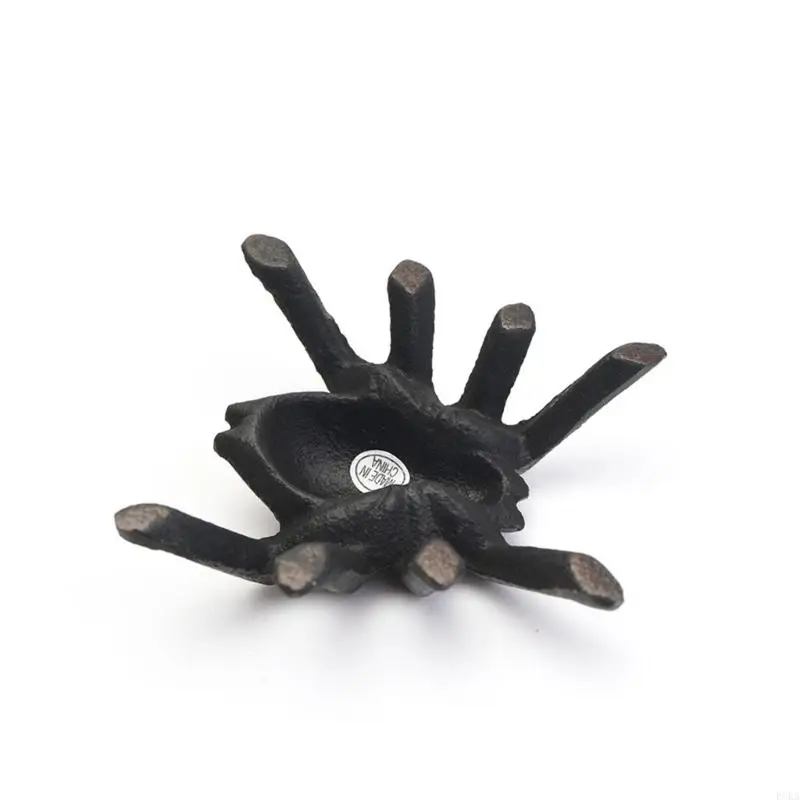   Unique Metal Spiders Sculpture Cast Iron Retro Decors Handcrafted Showpiece For Horror Fan Collectors Display Ornament