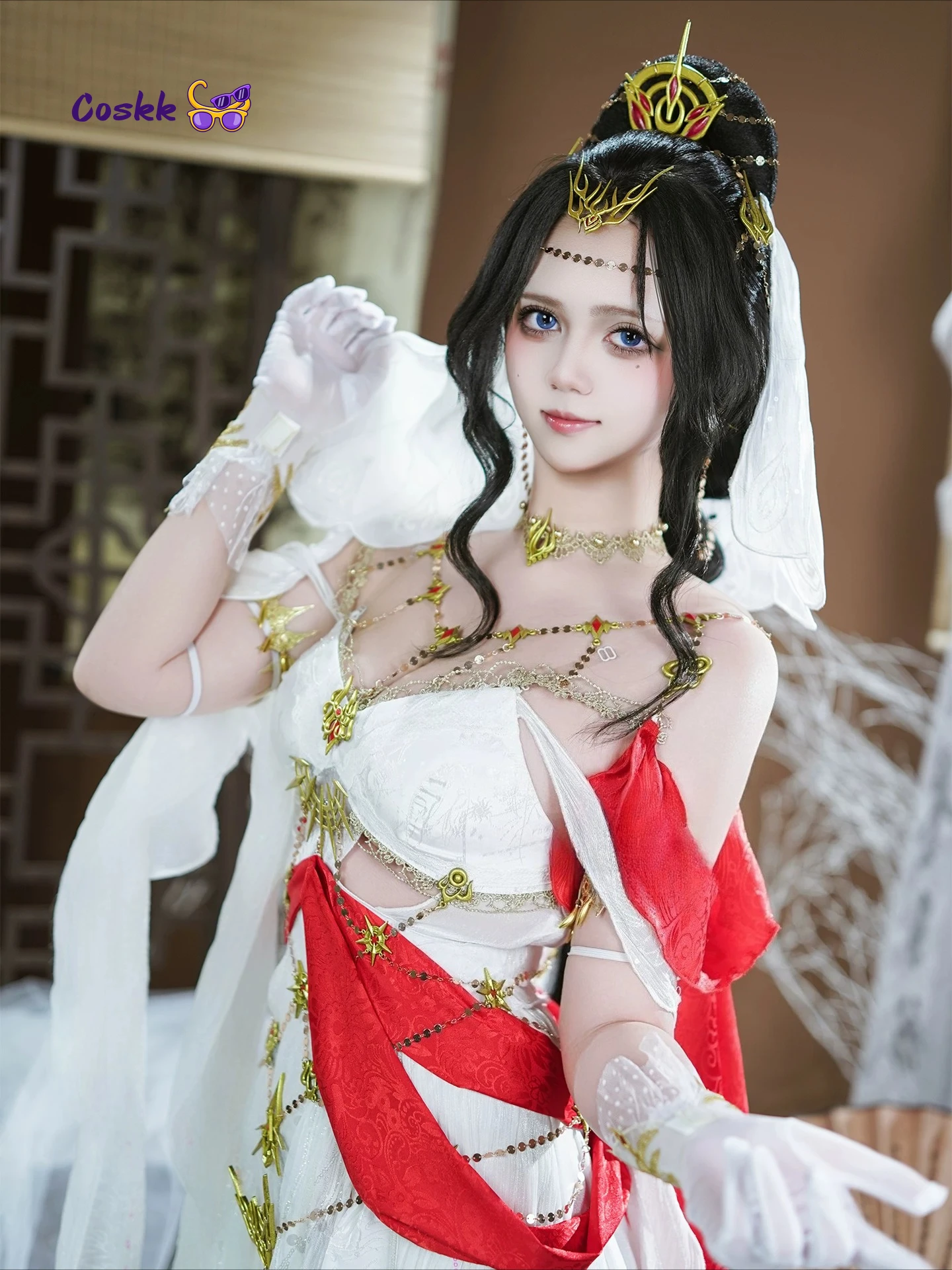 

Jian Xia Qing Yuan Online 3 Bailiang Set Miao Sister Mingjiao Female school uniform Cosplay Costumes Party Dress full set