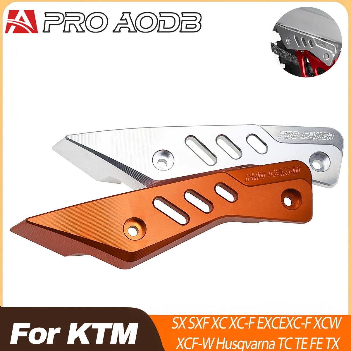 For Motorcycle KTM 125-500 Universal Chain Guide Guard SX SXF XCF EXC EXCF XCW XCFW TPI 6D Six Days Sherco Husqvarna 2012-2024