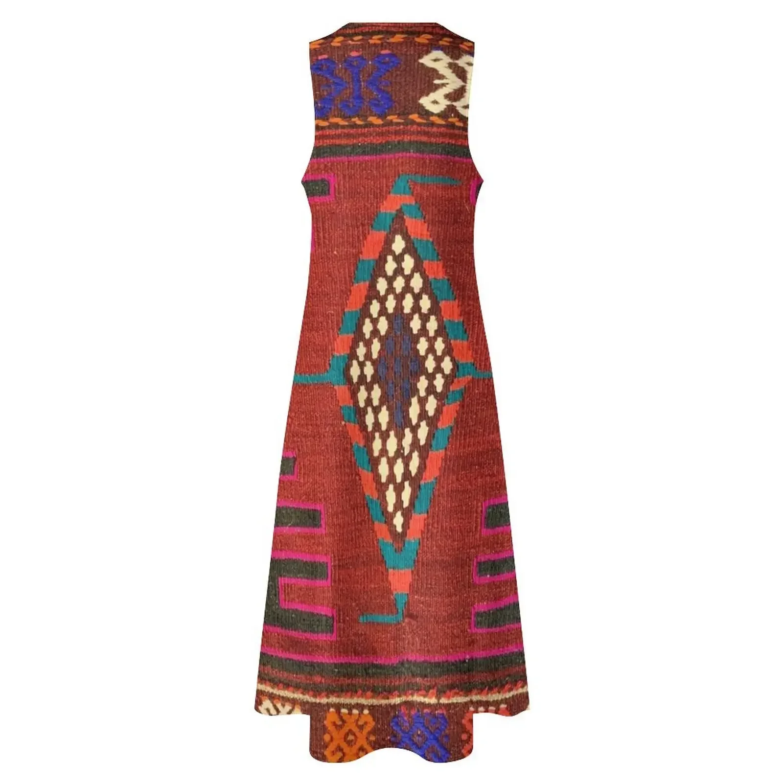 Decorative Kilim, Navaho Weave, Woven Textile Long Dress wedding dresses for woman Casual dresses sexy dress prom dresses Dress