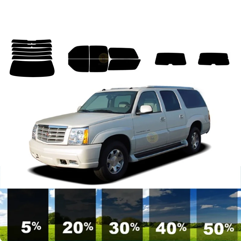 

precut Removable Window Tint Film For Car 100% UVR 5%-70%VLT Heat Insulation Carbon ﻿For CADILLAC ESCALADE ESV 4DR SUV 2003-2006