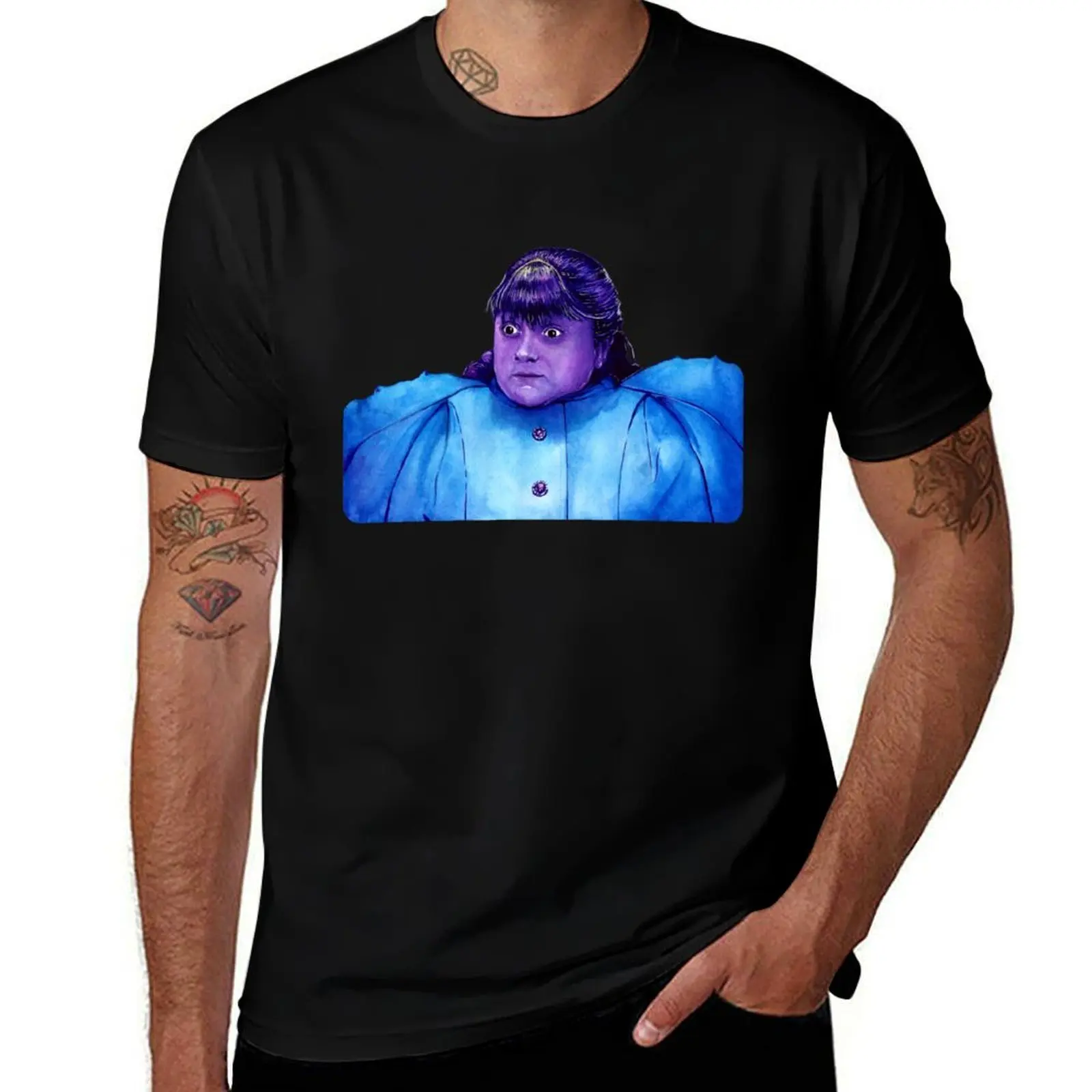 

Violet chocolate factory watercolor T-Shirt t shirts for man pack cotton t shirt personalised t shirts with prints T-shirt